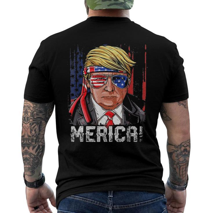 2024 Trump 4Th Of July S Merica Men's Back Print T-shirt