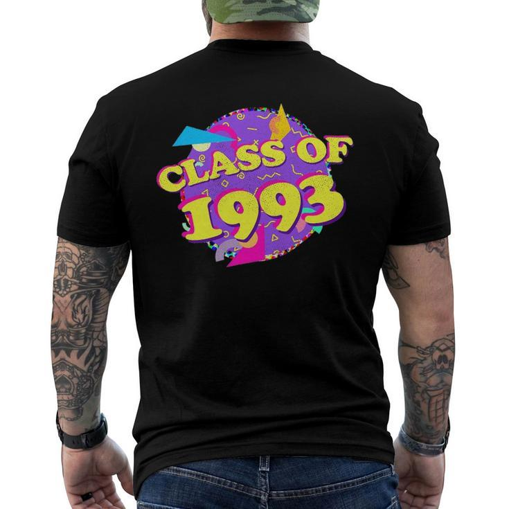 29 Years Class Reunion Class Of 1993 Retro 90S Style Men's Back Print T-shirt