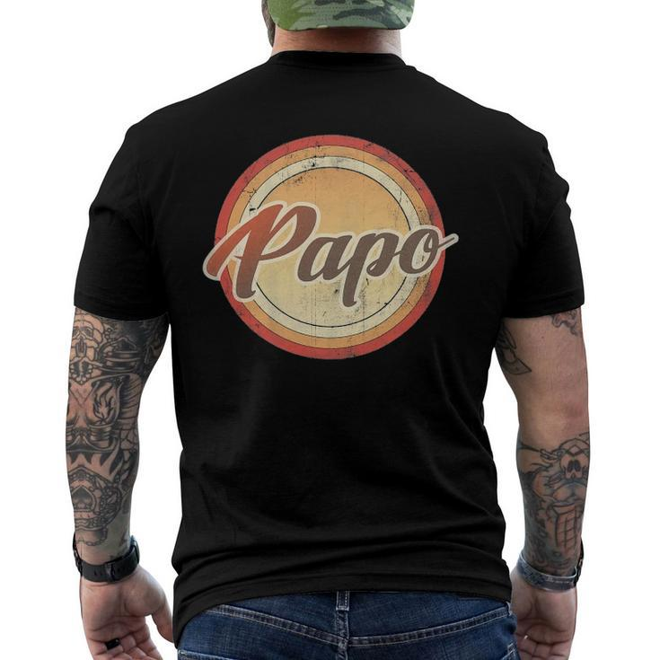 Graphic 365 Papo Vintage Retro Fathers Day Men Men's Back Print T-shirt