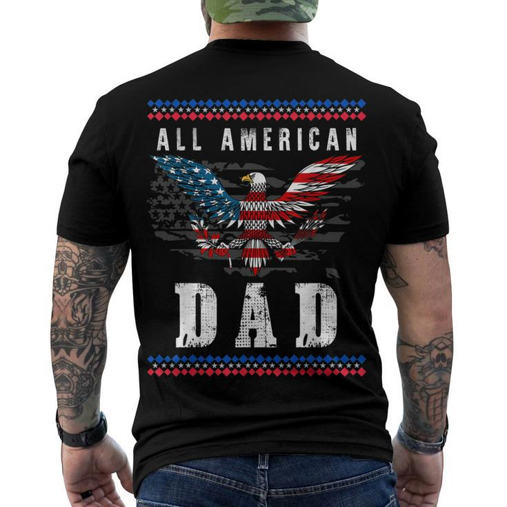 4Th Of July American Flag Dad Men's T-shirt Back Print