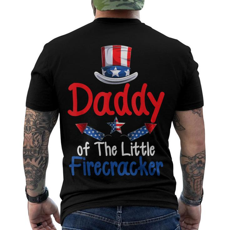 4Th Of July Daddy Of The Little Firecracker V2 Men's T-shirt Back Print