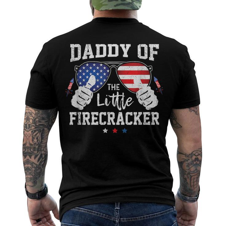 4Th Of July Fireworks Daddy Of The Little Firecracker Men's T-shirt Back Print