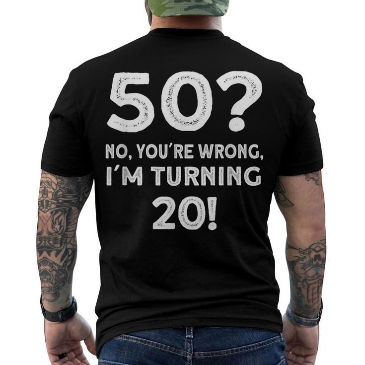 50Th Birthday 50 Years Old V2 Men's T-shirt Back Print