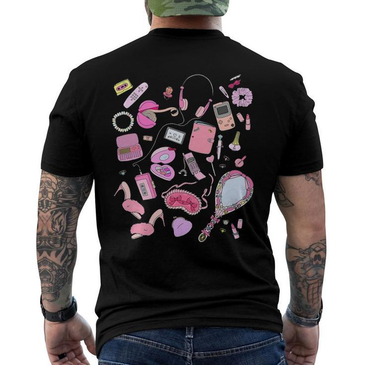 90S Styles Pink Nostalgia Graphic Men's Back Print T-shirt