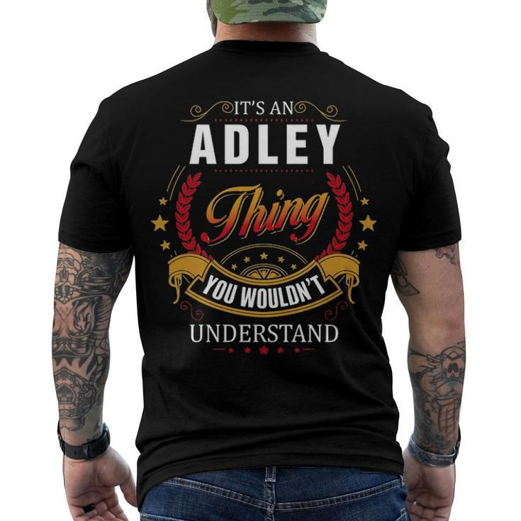 Adley Shirt Family Crest Adley T Shirt Adley Clothing Adley Tshirt Adley Tshirt For The Adley Men's T-Shirt Back Print