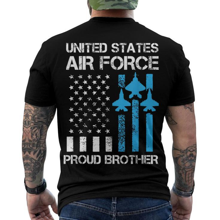Air Force Us Veteran Proud Air Force Brother 4Th Of July Men's T-shirt Back Print