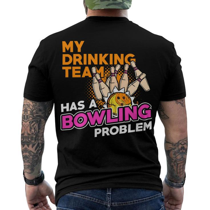 Alcohol 611 Bowler Bowling Bowler Men's T-shirt Back Print