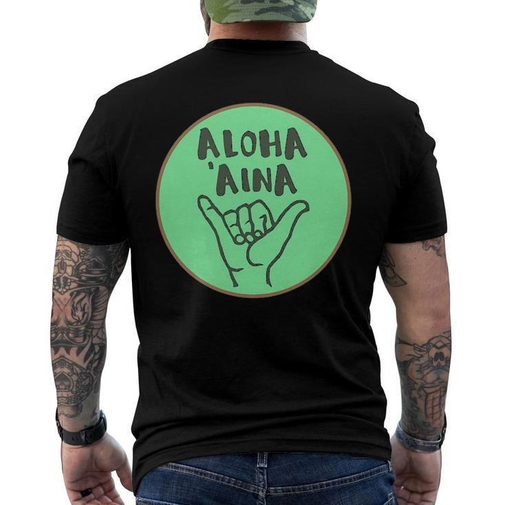 Aloha Aina Love Of The Land Men's Back Print T-shirt