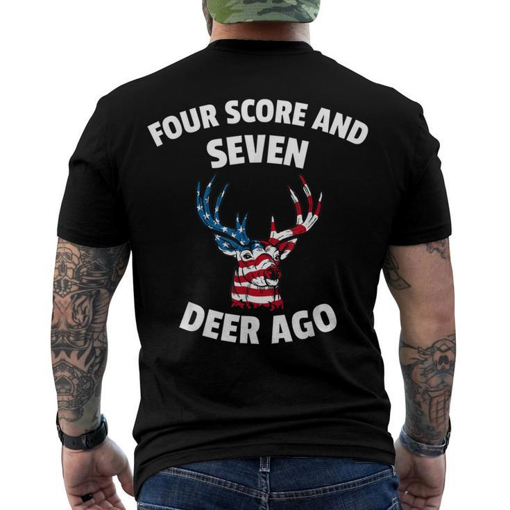 American Flag Deer 4Th Of July - Seven Deer Ago Men's T-shirt Back Print