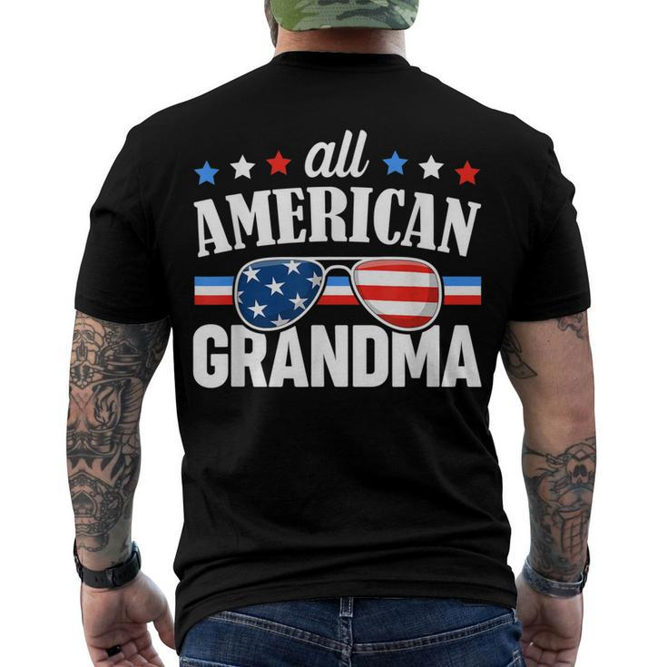 All American Grandma 4Th Of July Usa Family Matching Outfit Men's T-shirt Back Print