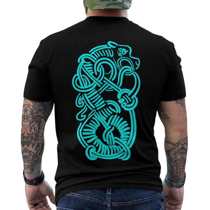 Ancient Viking Dragon Amulet For Nordic Lore Lovers V3 Men's T-shirt Back Print