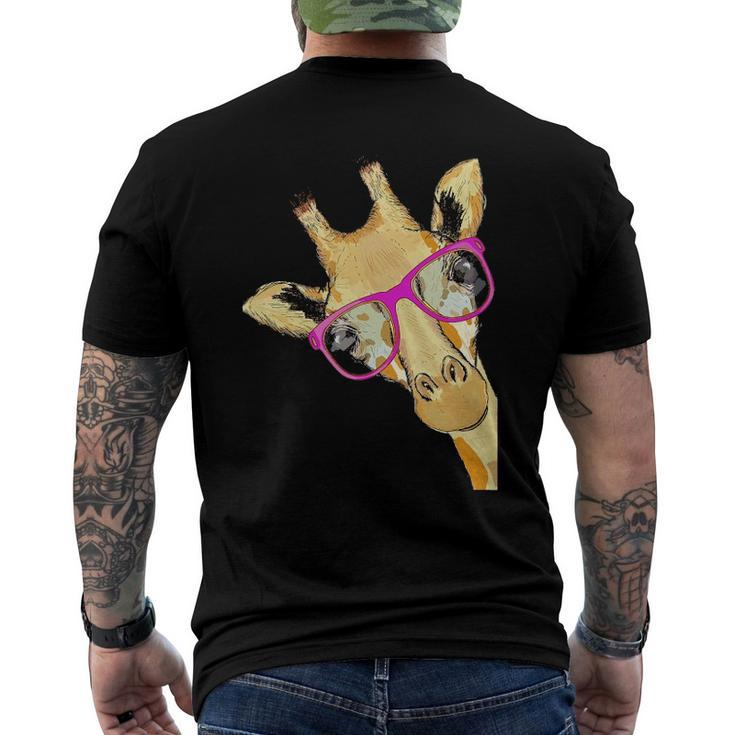 Animal Tees Hipster Giraffe Lovers Men's Back Print T-shirt