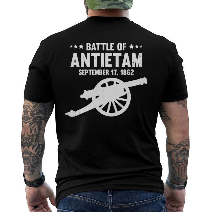 Antietam Civil War Battlefield Battle Of Sharpsburg Men's Back Print T-shirt