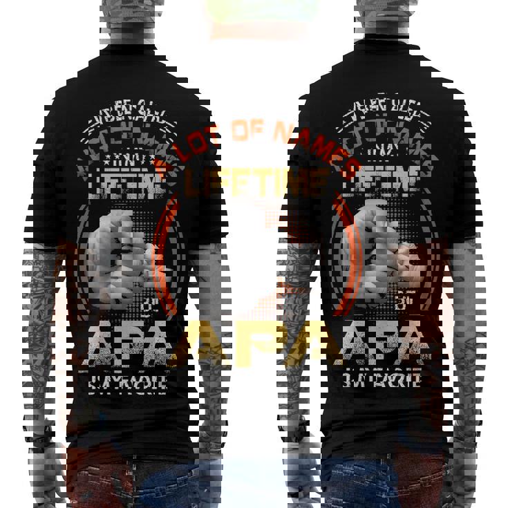 Apa Grandpa A Lot Of Name But Apa Is My Favorite Men's T-Shirt Back Print