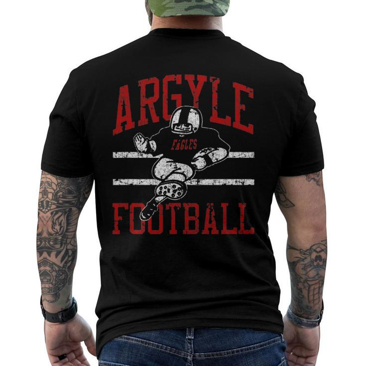 Argyle Eagles Fb Player Vintage Football Men's Crewneck Short Sleeve Back Print T-shirt