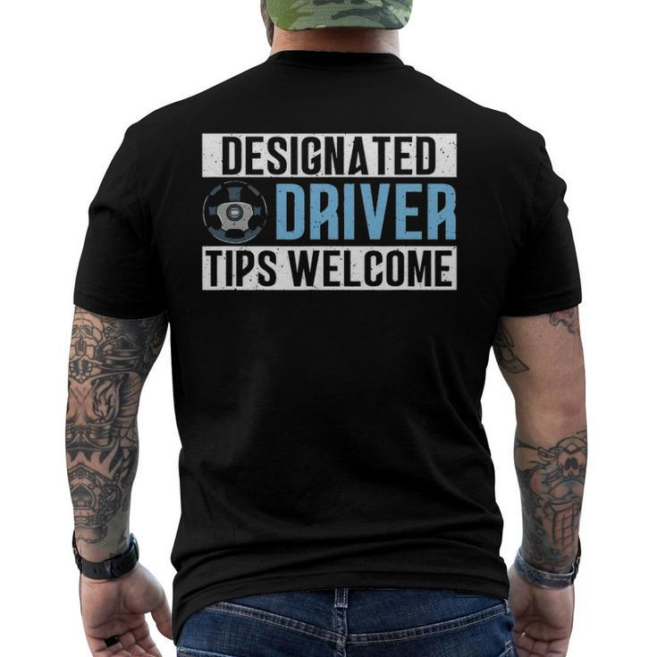 ated Driver Tips Welcome Party Driver Men's Back Print T-shirt