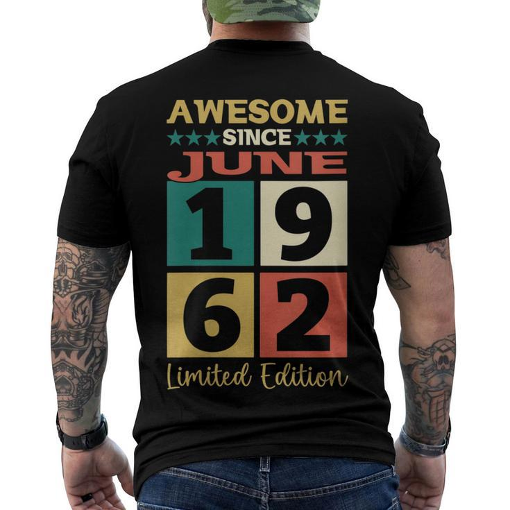 Awesome Since 1962 60Th Birthday Men's T-shirt Back Print
