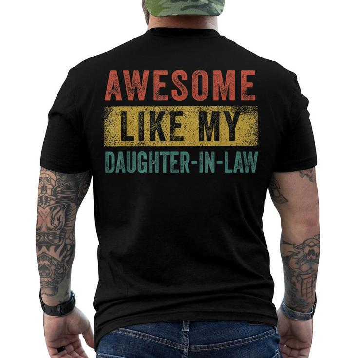 Awesome Like My Daughter-In-Law Men's Back Print T-shirt