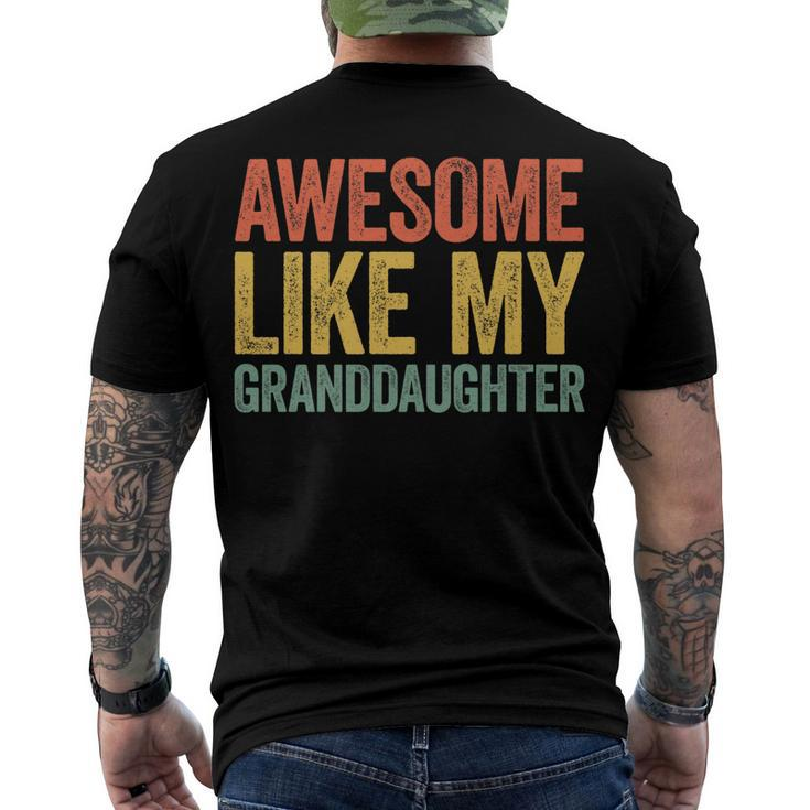 Awesome Like My Granddaughter Parents Day V2 Men's T-shirt Back Print