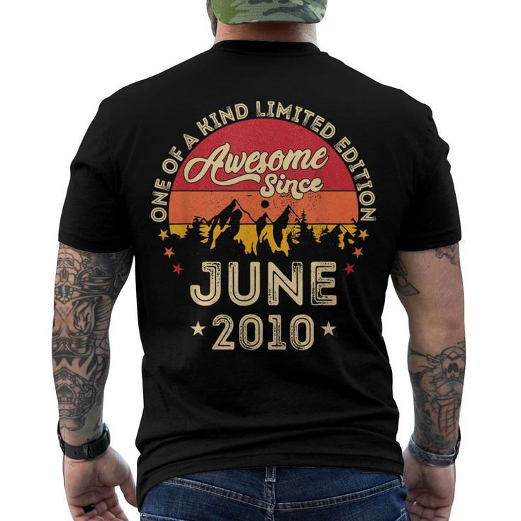 Awesome Since June 2010 Vintage 12Th Birthday V2 Men's Back Print T-shirt