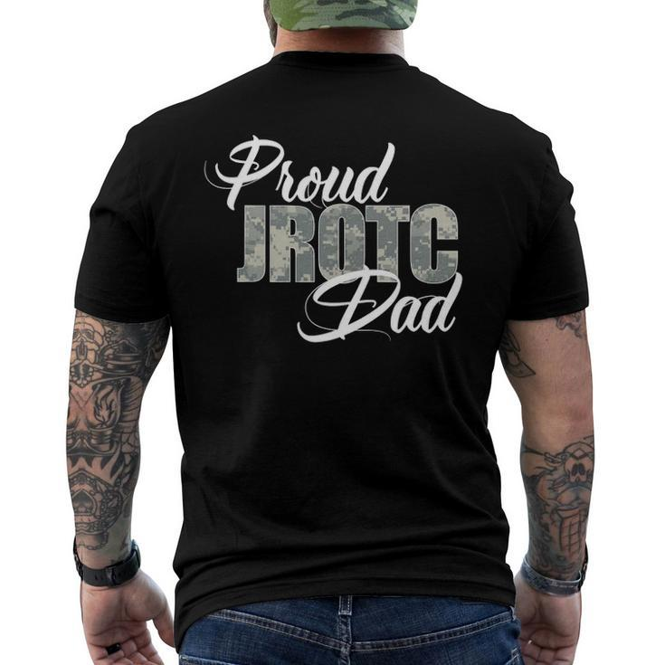 Mens Awesome Proud Jrotc Dad For Dads Of Jrotc Cadets Men's Back Print T-shirt