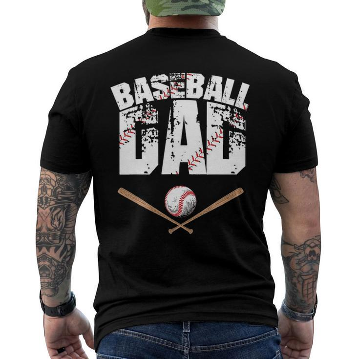 Baseball Dad - Baseball Lover For Father Men's Back Print T-shirt