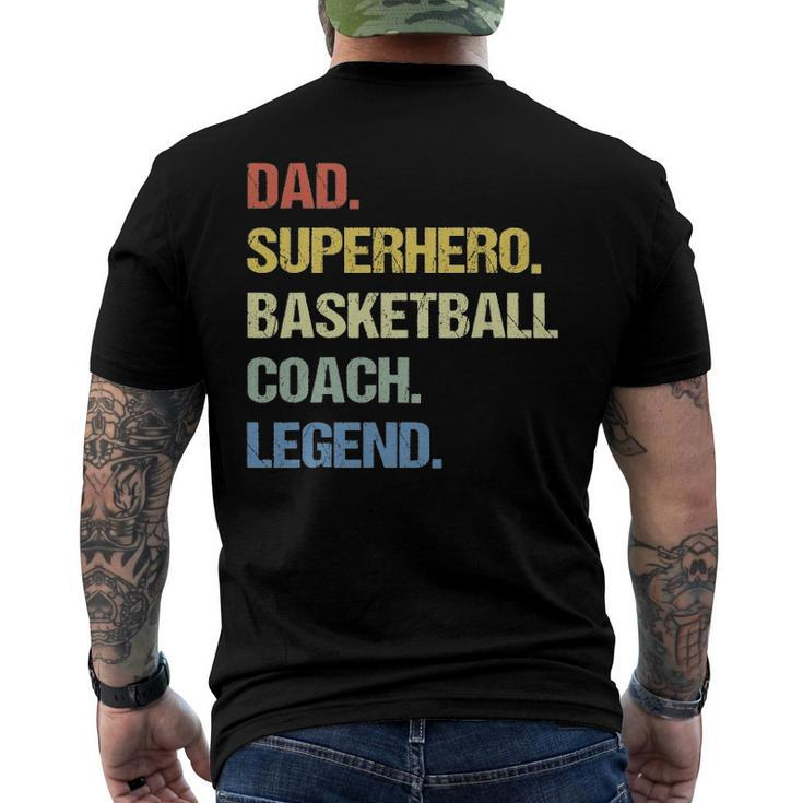 Basketball Coach Dad Sport Lover Men's Back Print T-shirt