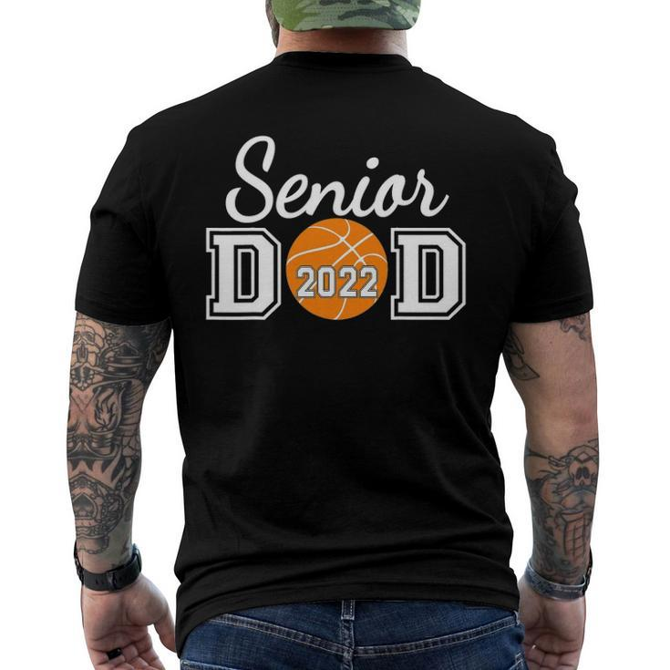 Basketball Senior Dad Class Of 2022 Senior Daddy Men's Back Print T-shirt
