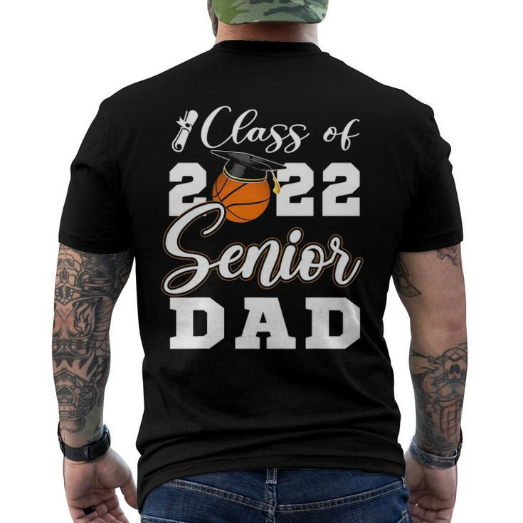 Basketball Senior Dad Class Of 2022 High School Grad Men's Back Print T-shirt