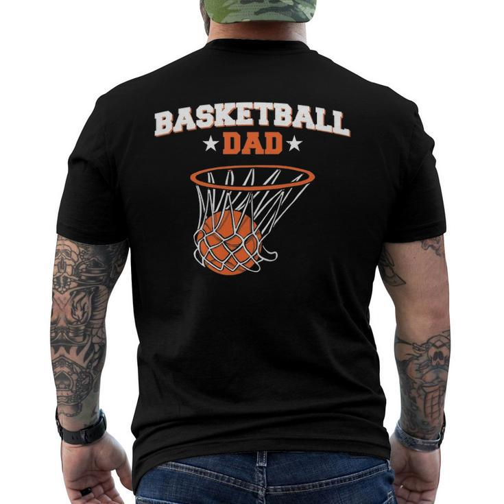 Basketballer Sport Player Fathers Day Basketball Dad Men's Back Print T-shirt