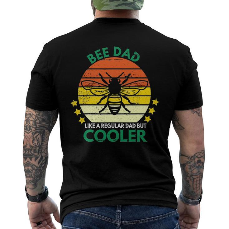 Mens Bee Dad Beekeeping Supplies Organic Honey Fathers Day Men's Back Print T-shirt