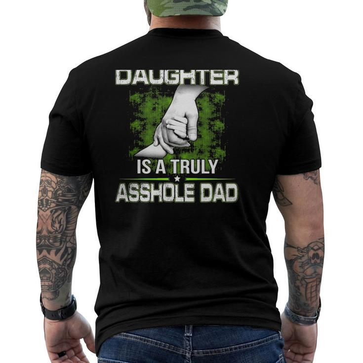 Behind Every Smartass Daughter Is A Truly Asshole Dad Fathers Day Men's Back Print T-shirt