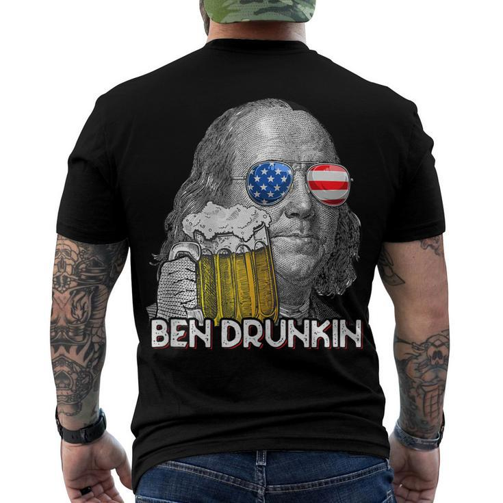 Ben Drankin Drunking 4Th Of July Beer Men Woman Men's T-shirt Back Print
