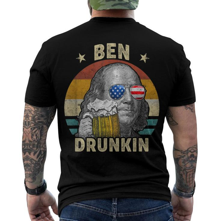Ben Drankin Drunking 4Th Of July Beer Men Woman V2 Men's T-shirt Back Print