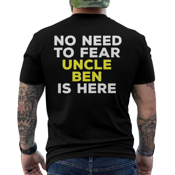 Mens Mens Ben Uncle Family Graphic Name Men's Back Print T-shirt
