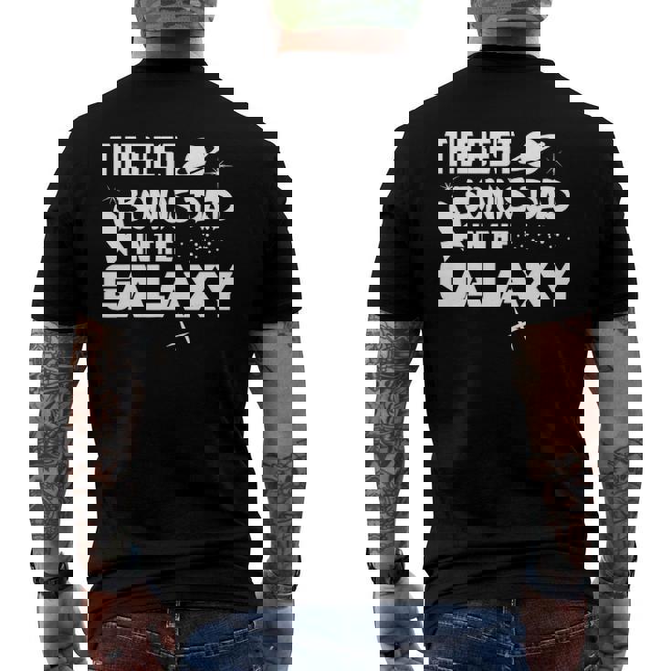 Mens The Best Bonus Dad In The Galaxy Sci Fi Tee Men's Back Print T-shirt