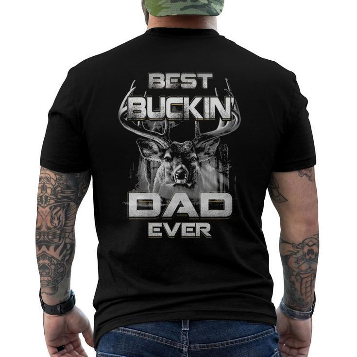 Best Buckin Dad Ever Fathers Day Gif Men's Back Print T-shirt