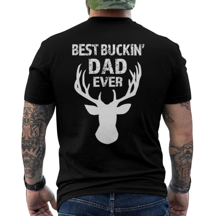 Best Buckin Dad Ever Mens Men's Back Print T-shirt