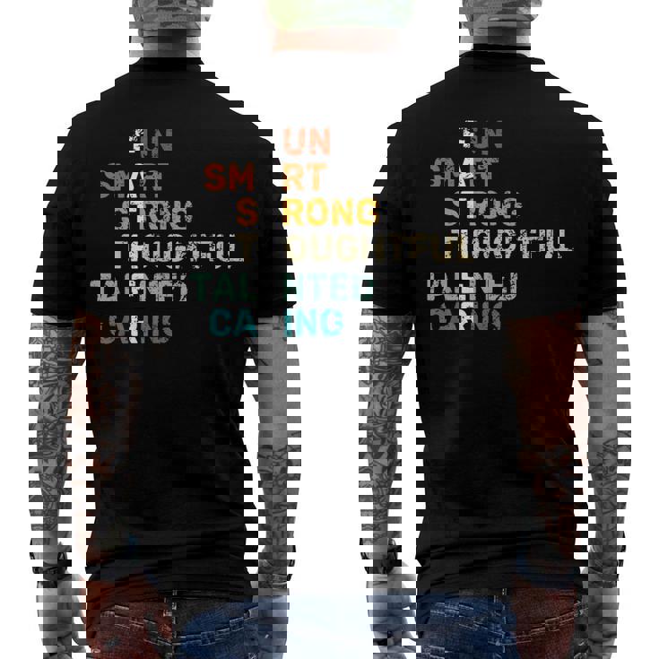 Best Dad From Daughter Fathers Day Birthday From Son Men's T-shirt Back Print