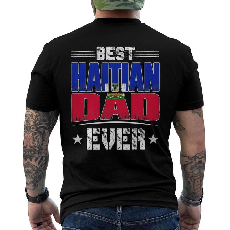 Best Haitian Dad Ever Fathers Day Men's Back Print T-shirt