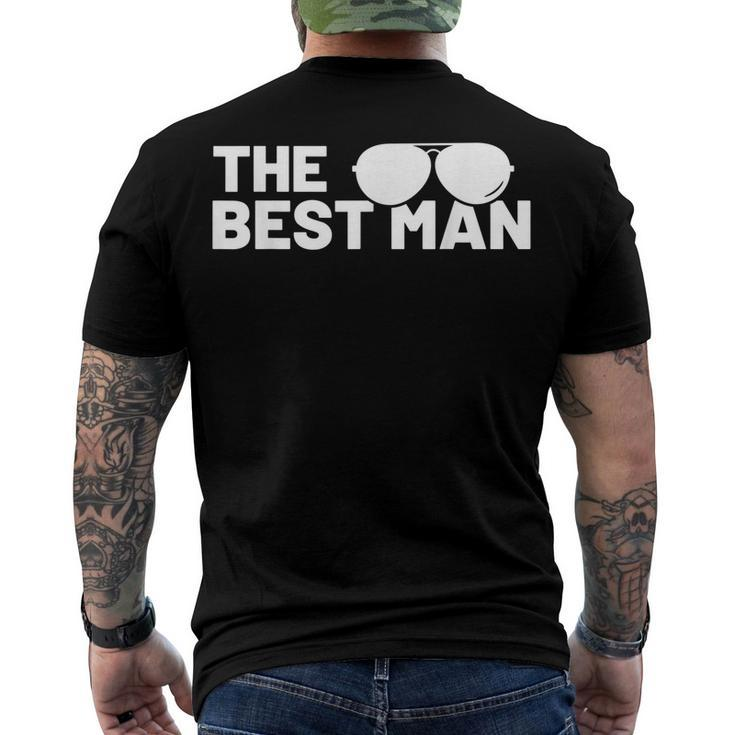 Best Man Bachelor Supplies Party Wedding V2 Men's T-shirt Back Print