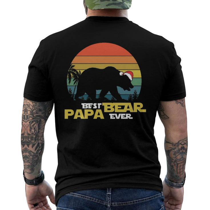 Best Papa Bear Ever Christmas Active Men's Back Print T-shirt