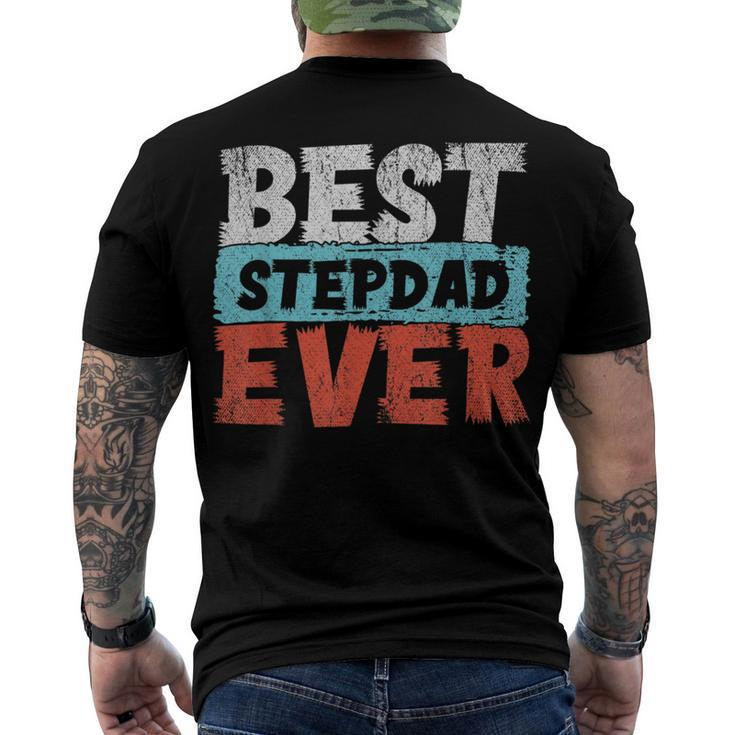 Best Stepdad Ever Fathers Day Daddy Bonus Dad Step Dad Men's T-shirt Back Print