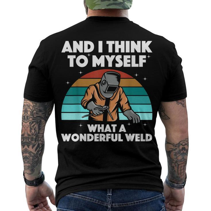 Best Welding Art Men Women Arc Welder Pipeliner Ironworker Men's T-shirt Back Print