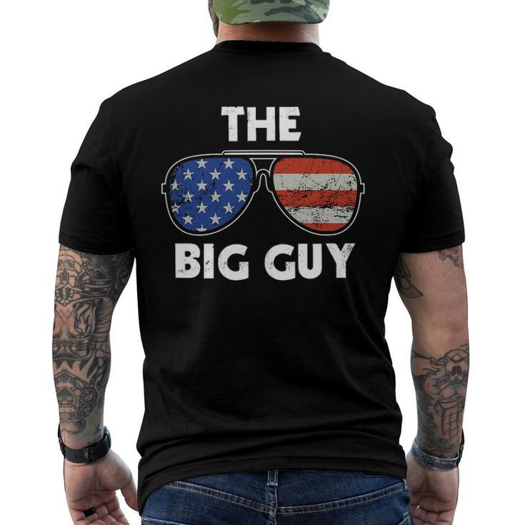The Big Guy Joe Biden Sunglasses Red White And Blue Big Boss Men's Back Print T-shirt