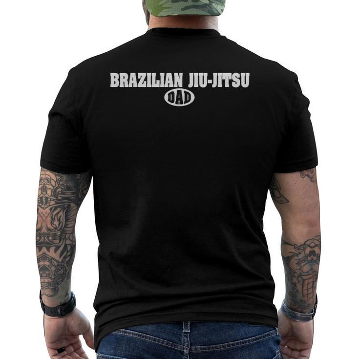 Mens Bjj Dad Brazilian Jiu Jitsu Dad Men's Back Print T-shirt