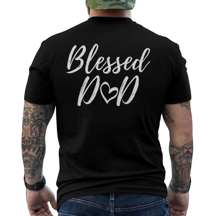Blessed Dad Christmas Matching Family Blessing Men's Back Print T-shirt