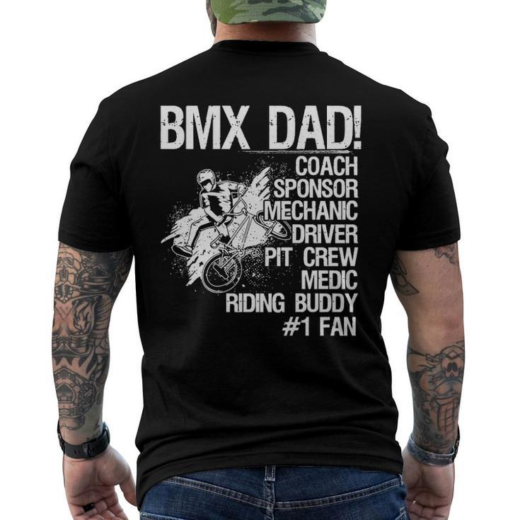 Bmx Dad Coach Sponsor Mechanic Driver On Back Classic Men's Back Print T-shirt