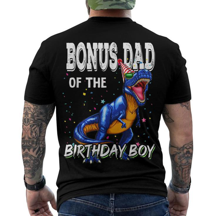 Mens Bonus Dad Of The Birthday Boy Matching Father Bonus Dad Men's T-shirt Back Print