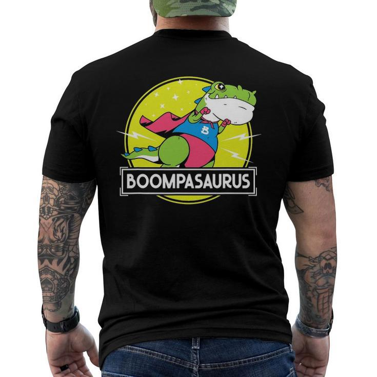 Mens Boompasaurus Boompa s From Grandchildren Fathers Day Men's Back Print T-shirt